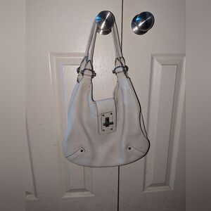 Banana Republic White Leather Satchel